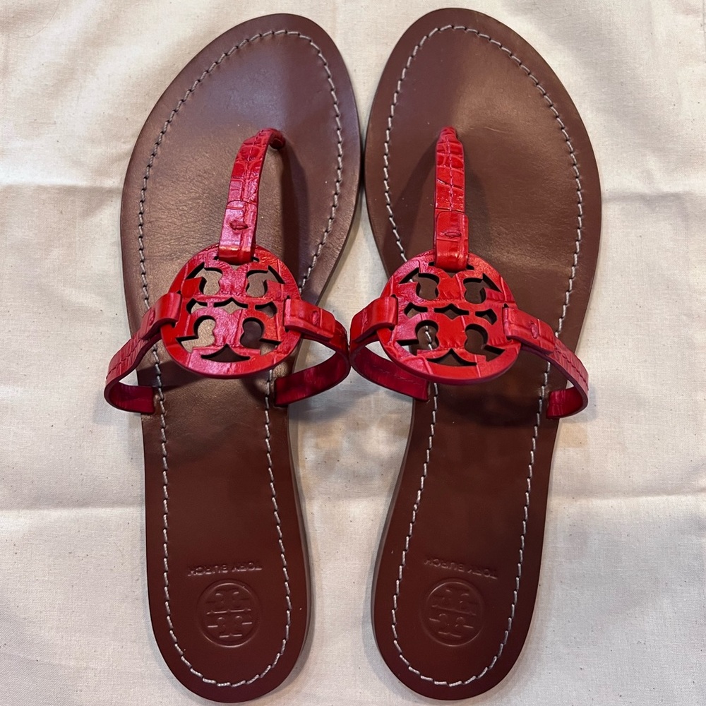 Red Tory Burch sandals